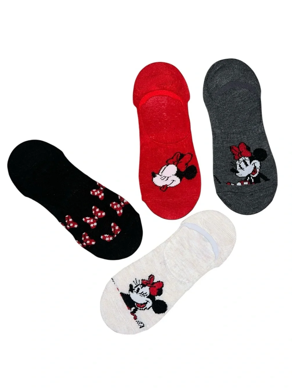 Disney Minnie Mouse Socks 4 Pairs NEW